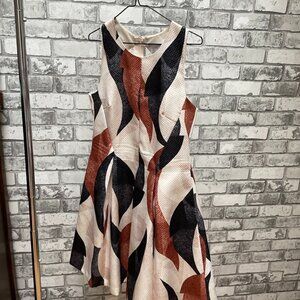 H&M Sleeveless Fit and Flare dress with Cut Out Back